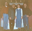 (слева направо): А.В.Майстренко, министр культуры России Сидоров и осчастливленные музыканты оркестра "Классика". 21 октября 1996 года, Марбург, Германия.